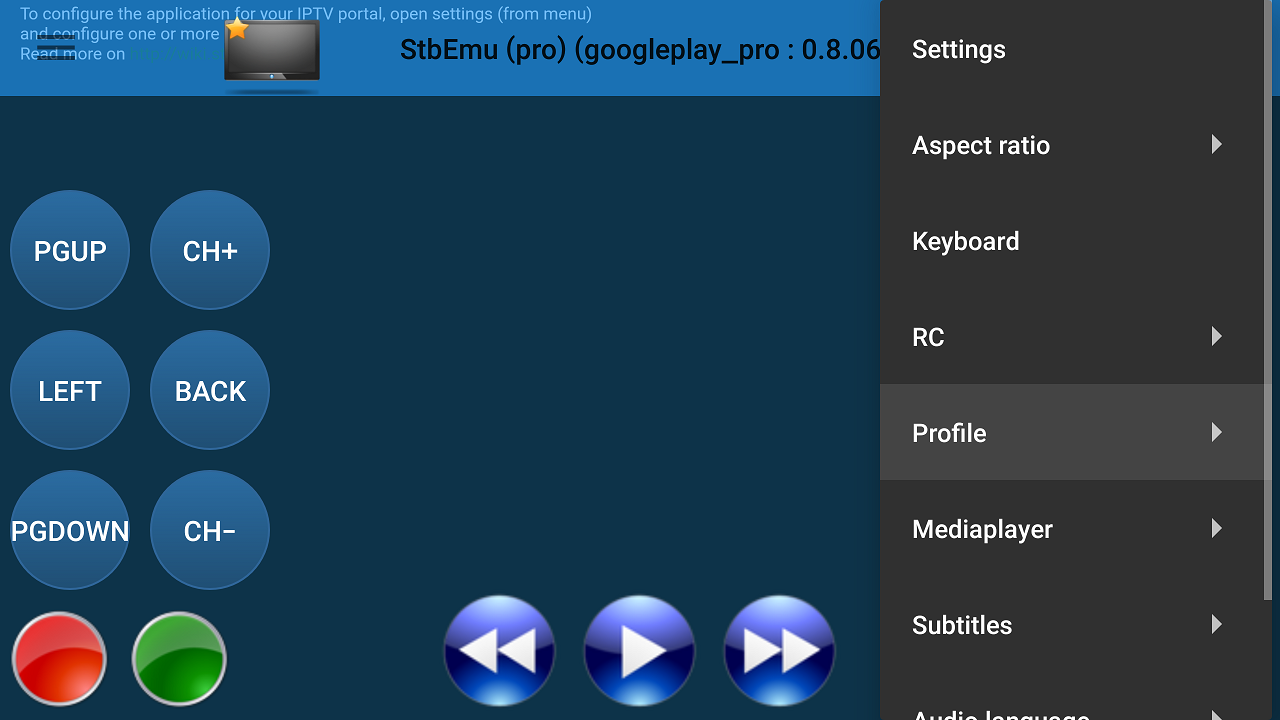 mag254 iptv sub mac address settings on stb emulator